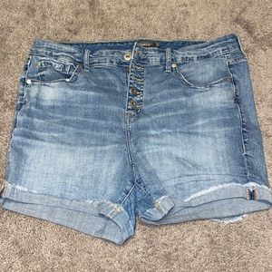Torrid Light Wash Jean Shorts